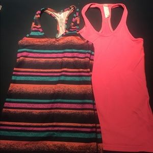 ivivva GIRLS lululemon RACERBACK TANK lot SIZE 12